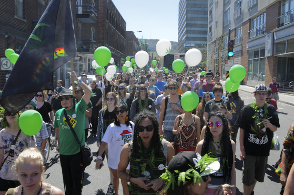 Scenes from the marijuana march