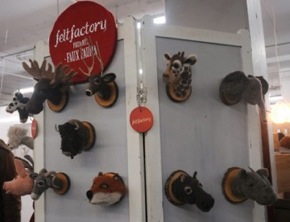 Felted "stuffed" animals from Felt Factory.
