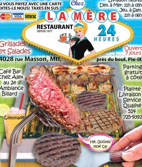 La Mere takeout menu