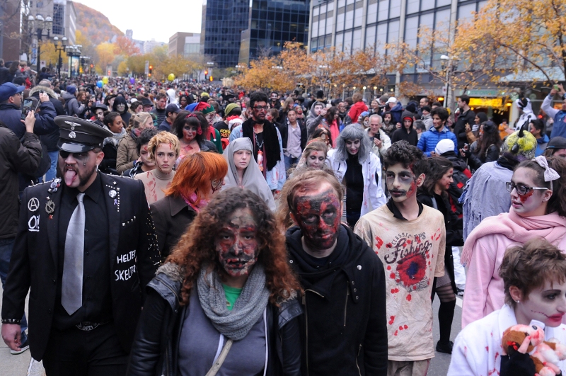 PHOTOS: Zombie pandemonium in Montreal