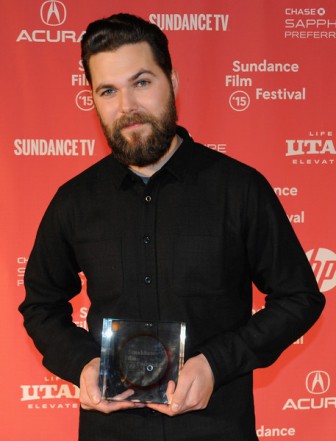 Robert Eggers with a Best Director award at Sundance, Jan. 2015