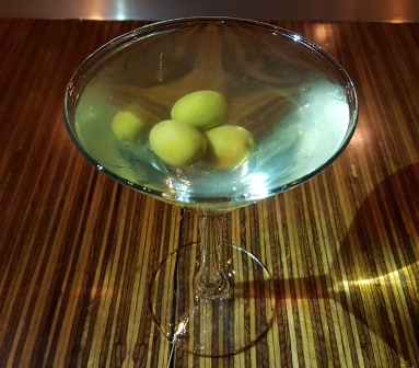 Perfecto's dirty martini