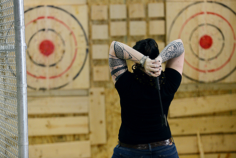 Unleash your inner Viking at Montreal’s axe-throwing range