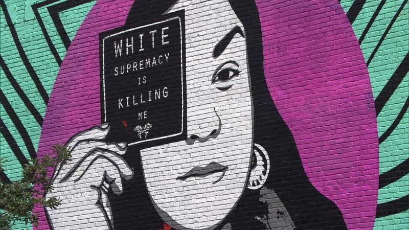 A community mobilizes against racist art-vandalism