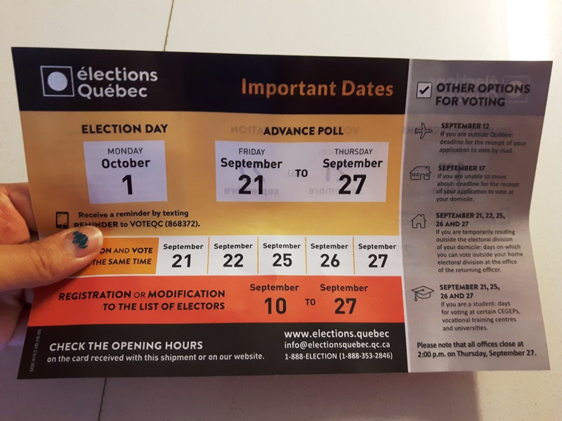 Quebec Election 2018: Are you registered to vote?