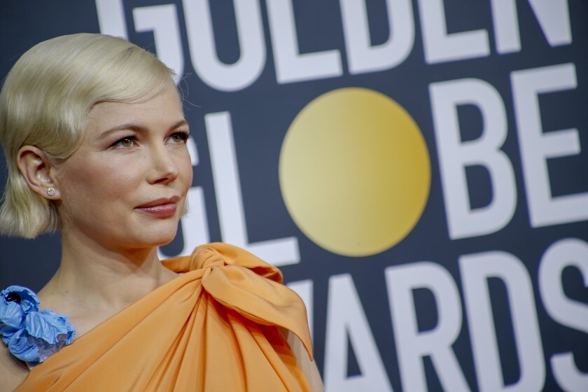 Michelle Williams at the Golden Globes Jan. 5, 2020