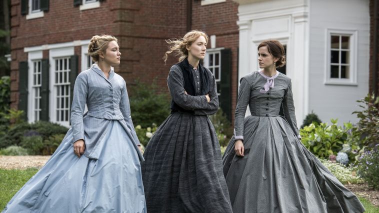 Florence Pugh, Saoirse Ronan and Emma Watson in Greta Gerwig's Little Women