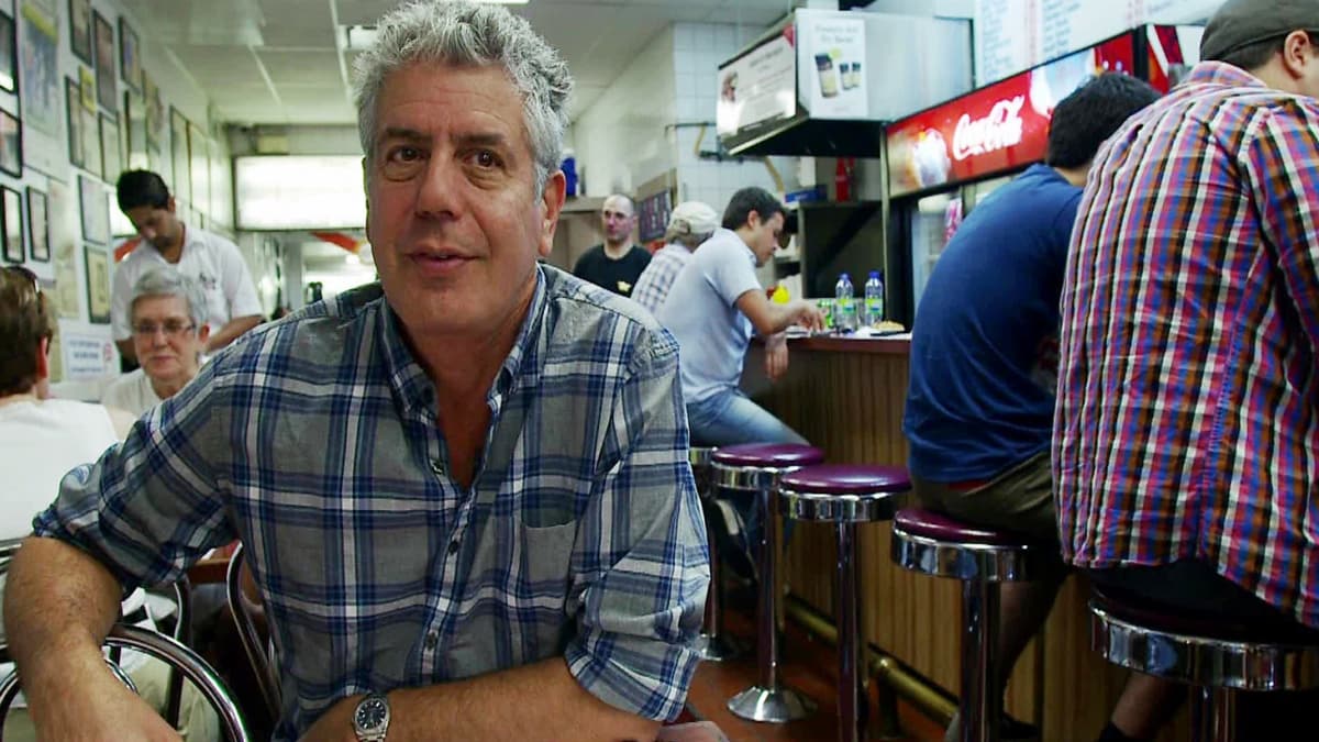 Anthony Bourdain in The Layover Montreal Restaurant episode