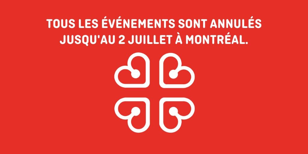 Montreal cultural events cancelled