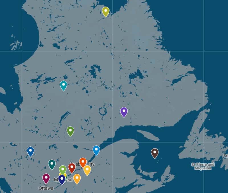 Montreal Quebec cases Covid-19 map coronavirus region