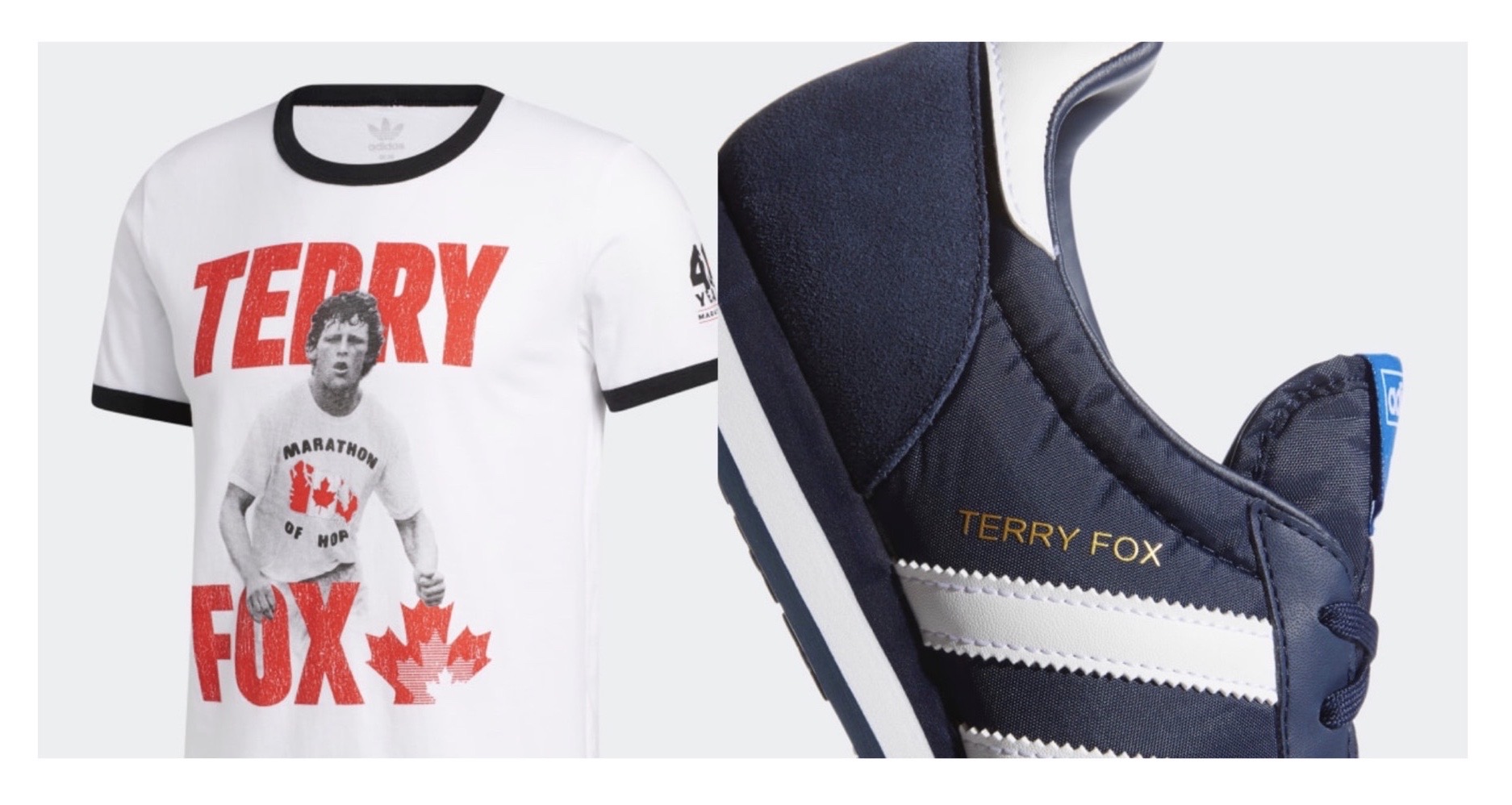 Adidas Terry Fox 40th anniversary cancer research orion