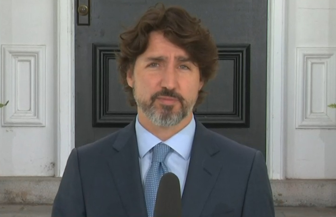 Justin Trudeau temperature checks screening