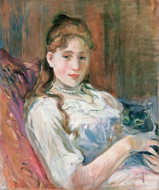 Berthe Morisot Girl with Cat Paris in the Days of Post-Impressionism Montreal Museum of Fine Arts MMFA