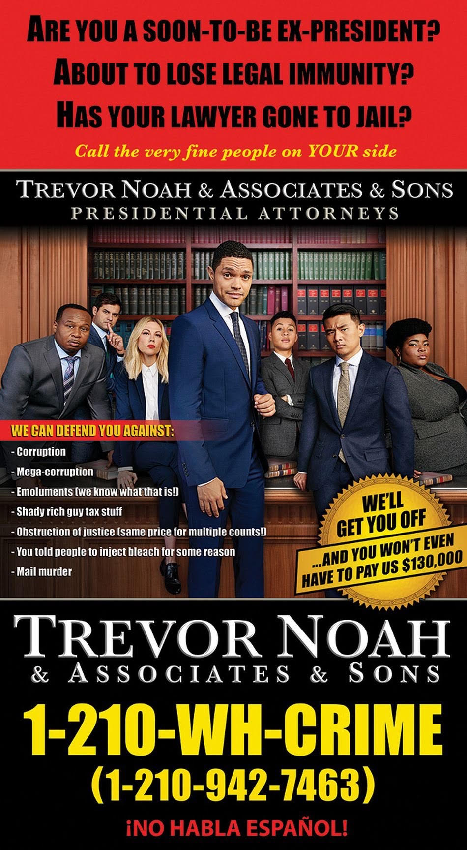 Trevor Noah The Daily Show bought full page ads troll President Trump New York Times NYT Washington Post WAPO Los Angeles Times