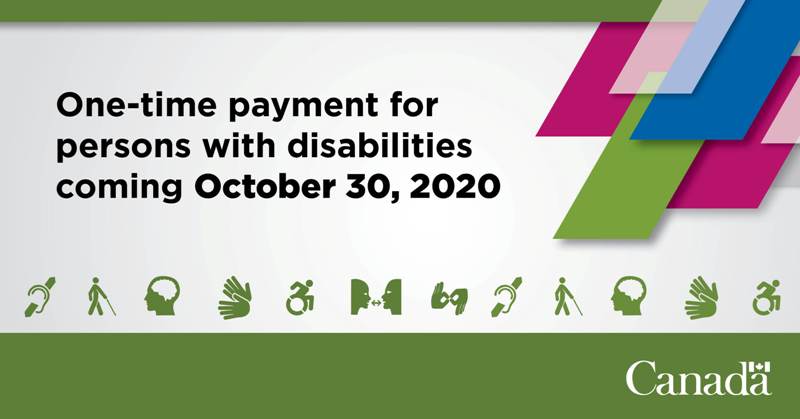 1.6 million Canadians Canada disabled disabilities $600 one-time payment
