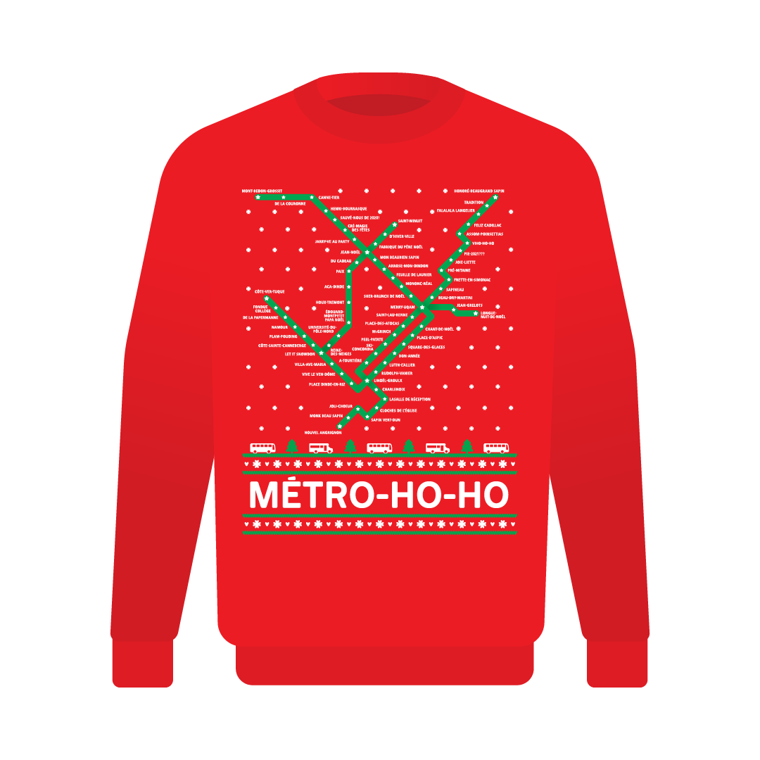 Christmas sweater metro