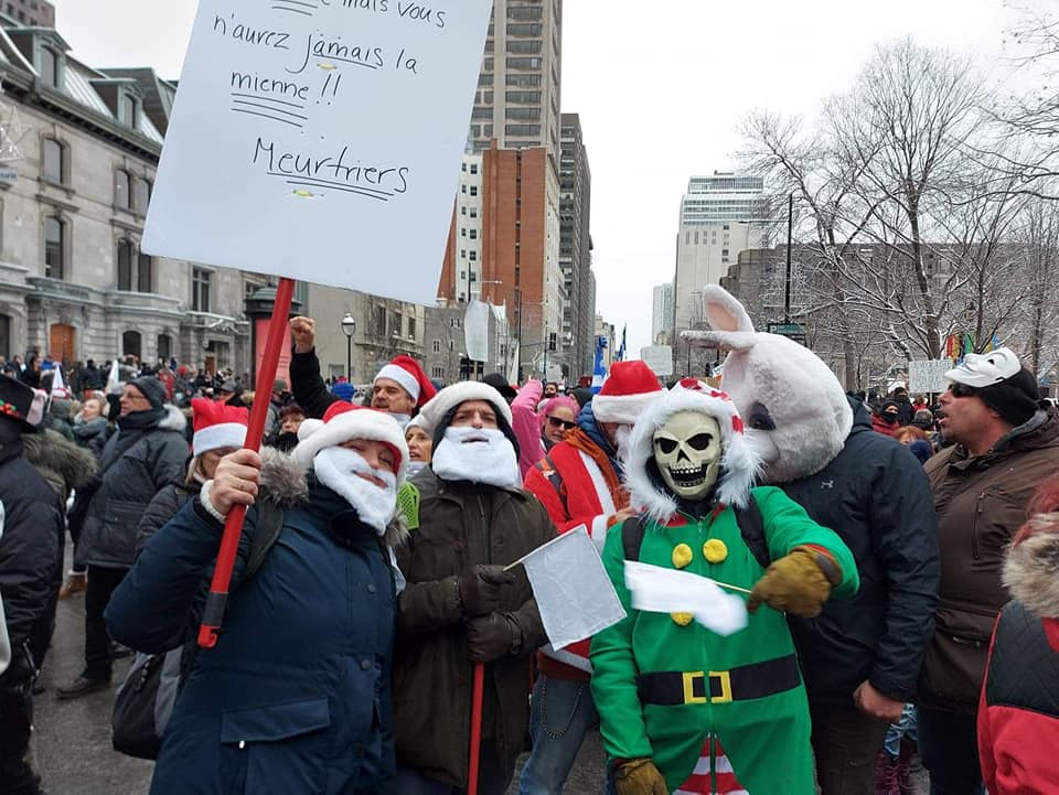 fines protest Montreal