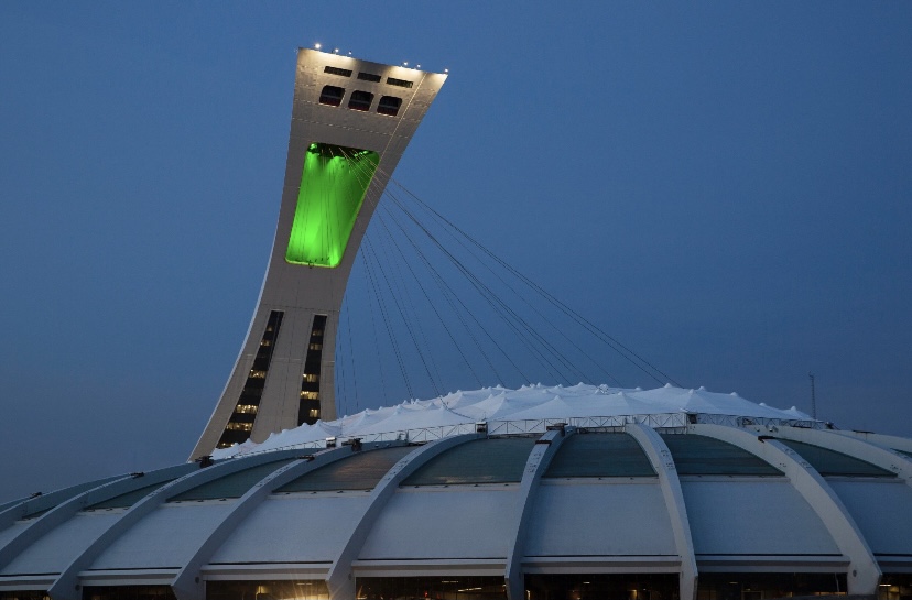 paris agreement 5 anniversary montreal olympic stadium tower