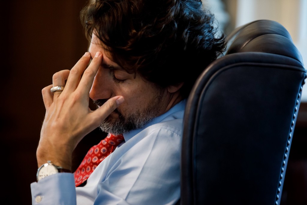 (2020 behind the scenes Justin Trudeau photos by Adam Scotti)