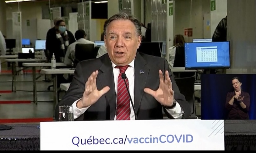 François Legault vaccine Quebec
