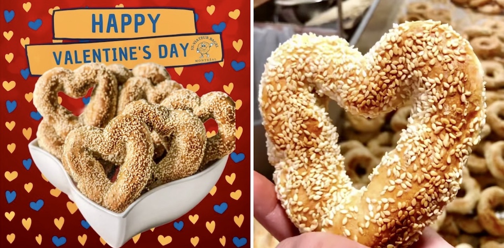 St-Viateur Bagel heart-shaped bagels Valentine's Day