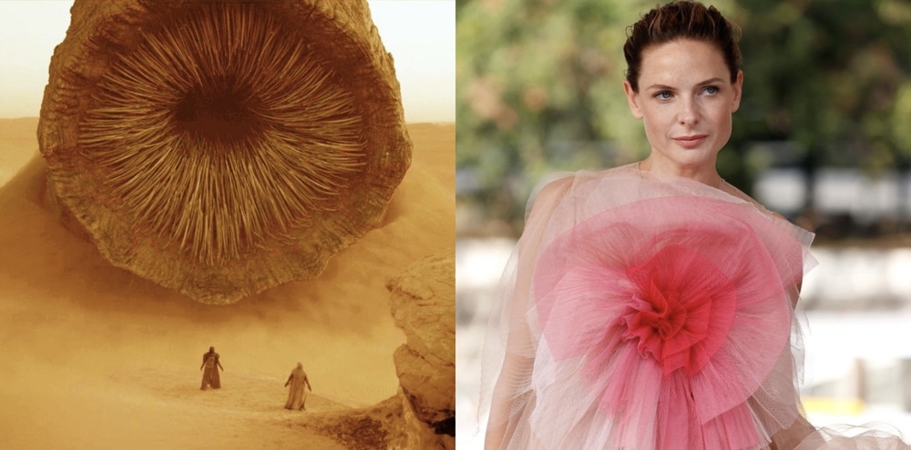 Rebecca Ferguson dress Dior dune premiere Venice international film festival