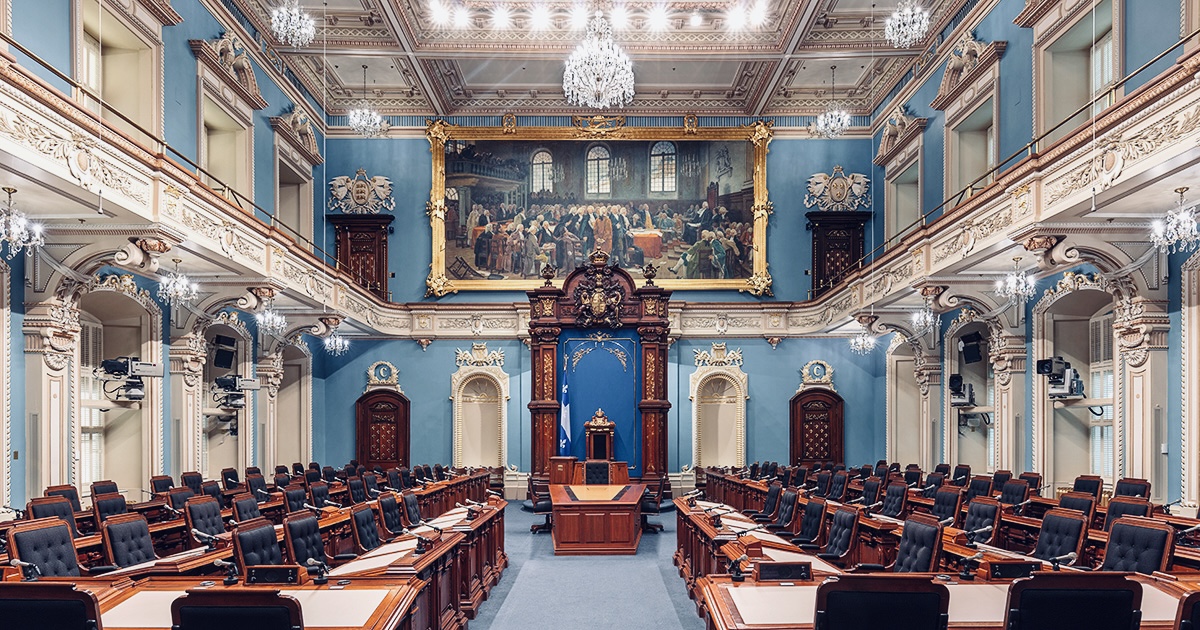 Quebec National Assembly Salon Bleu