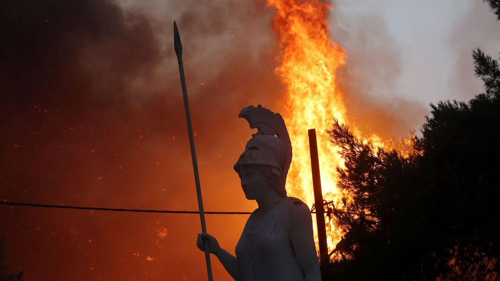 fires Greece climate change emergency