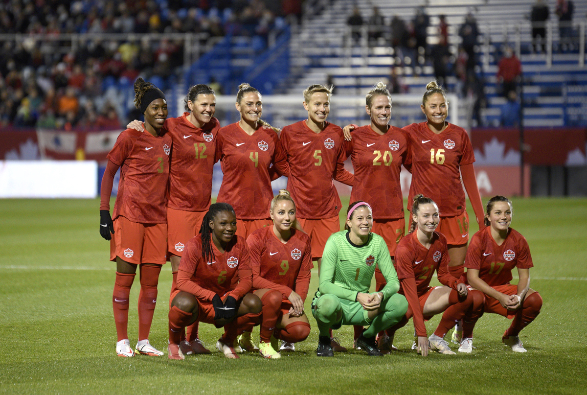 Canada women soccer team celebration tour Montreal