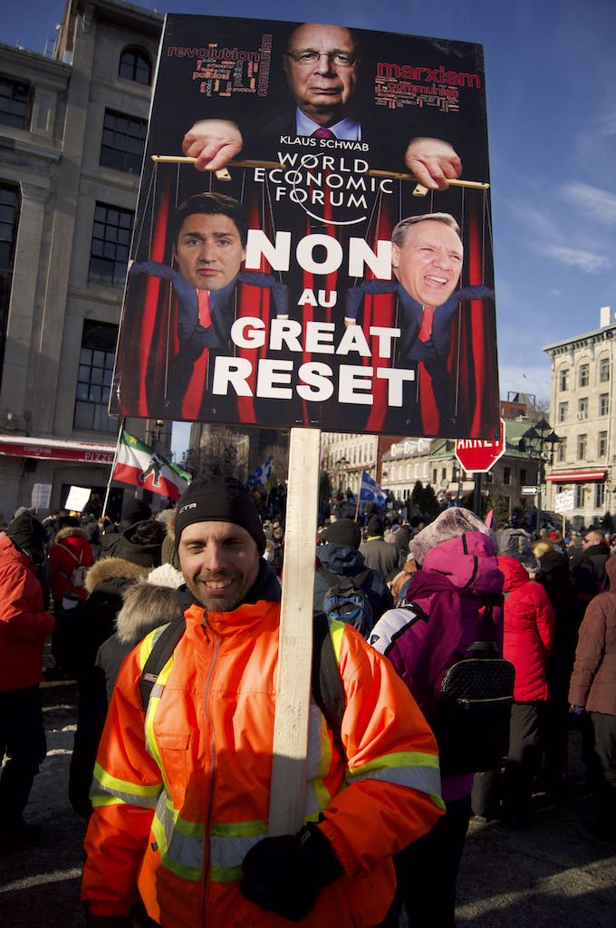 Montreal protest signs