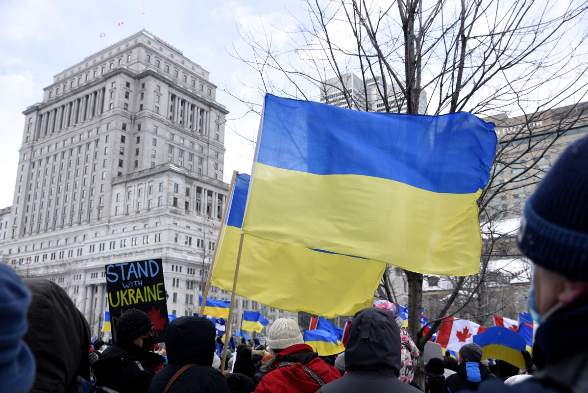 PHOTOS: Montreal rally in support of Ukraine