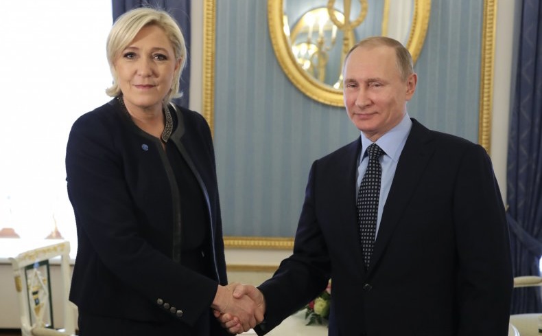 Marine Le pen Vladimir Putin ties haunt election French