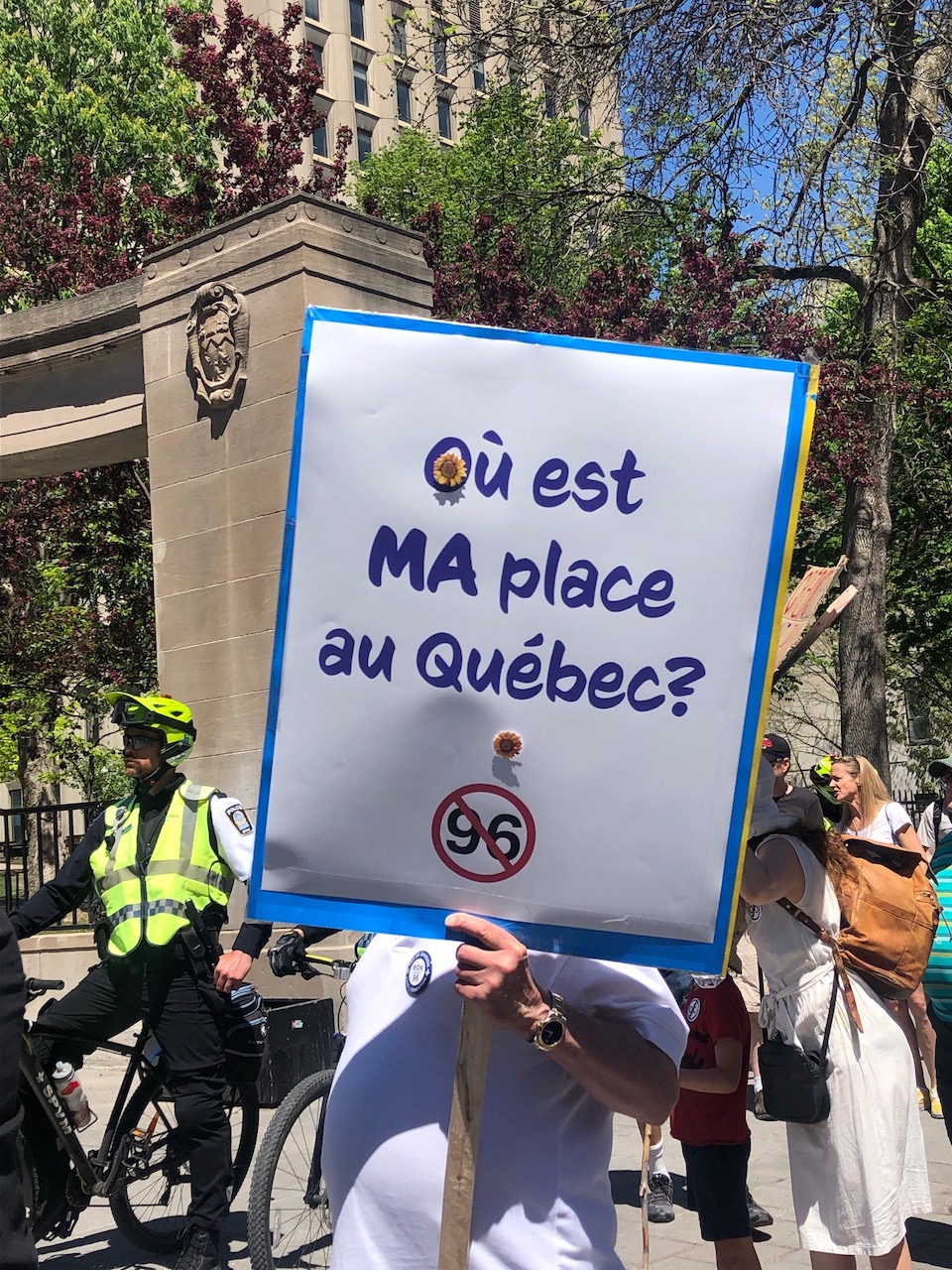 Bill 96 rally Montreal