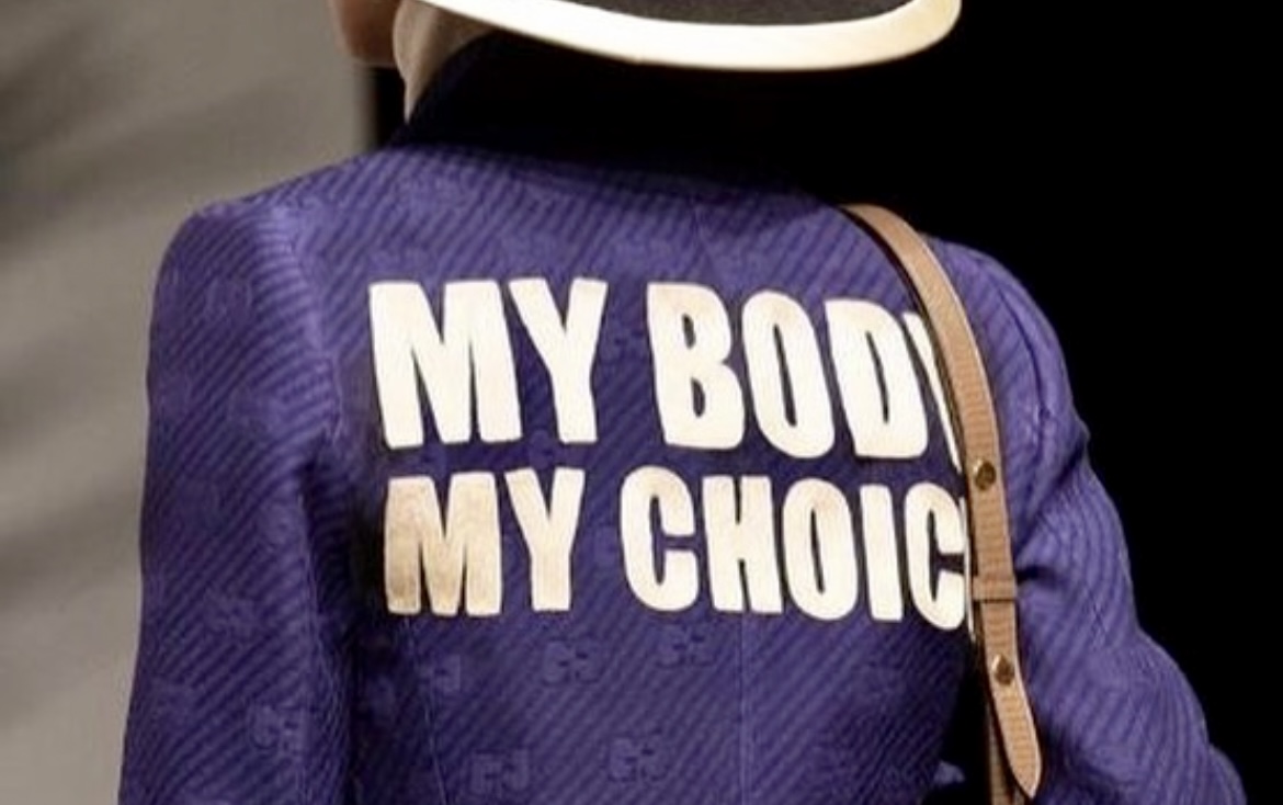 Gucci posts “My Body My Choice” jacket photo in response to Roe v. Wade reversal