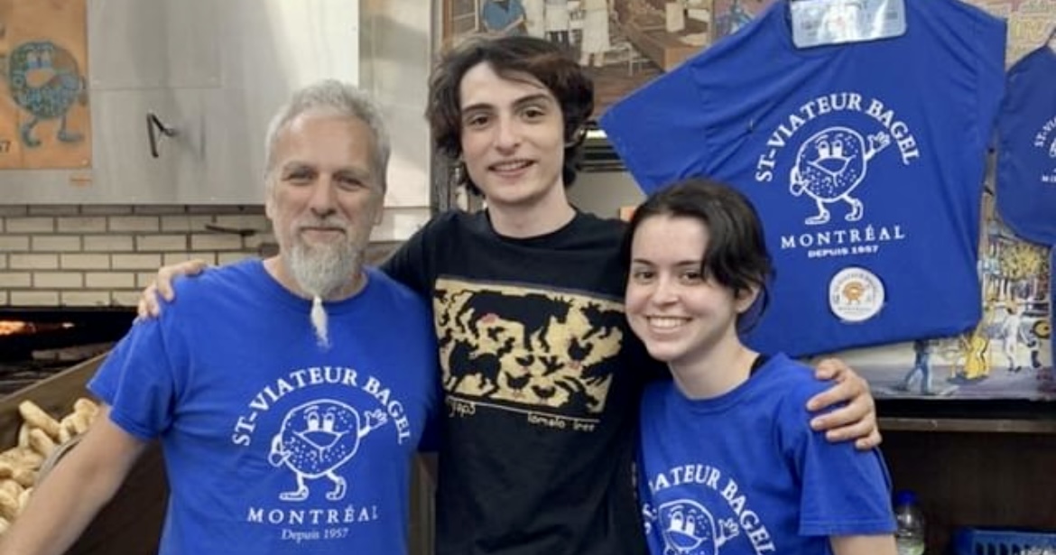 Finn Wolfhard from Stranger Things stopped by St-Viateur Bagel over the weekend