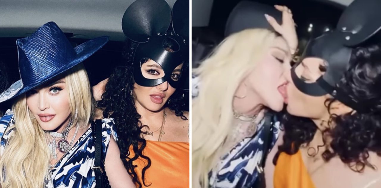 Madonna kiss Montreal artist MissMe partying birthday video