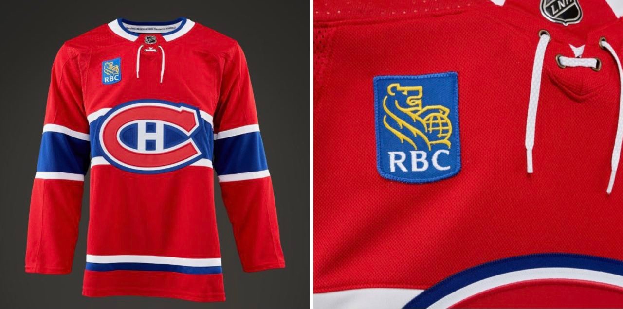 The Montreal Canadiens now have an RBC logo on their jerseys