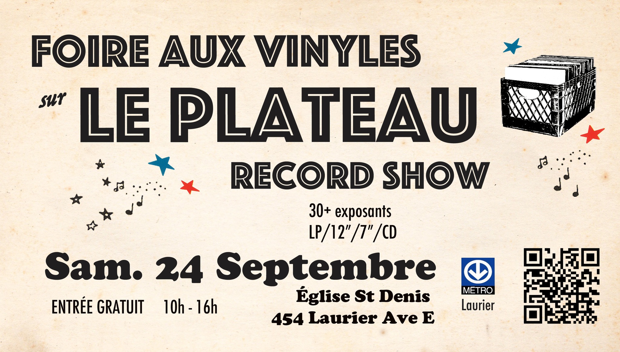 Thousands of records are for sale at le Plateau Record Show on Saturday
