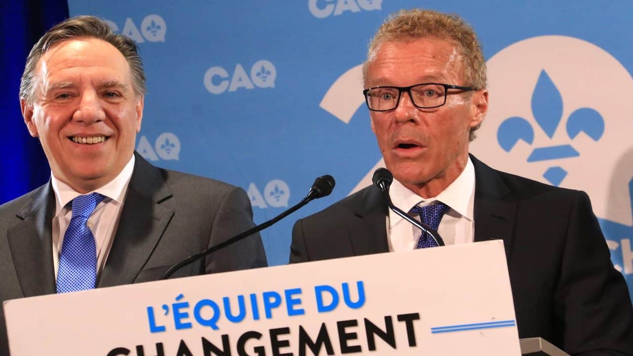 François Legault and Jean Boulet immigration minister