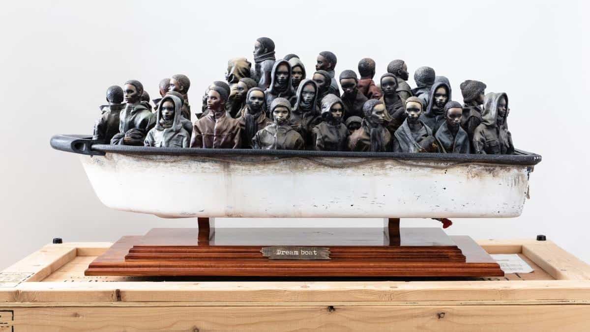 Banksy Dream Boat sculpture S16 Context Miami