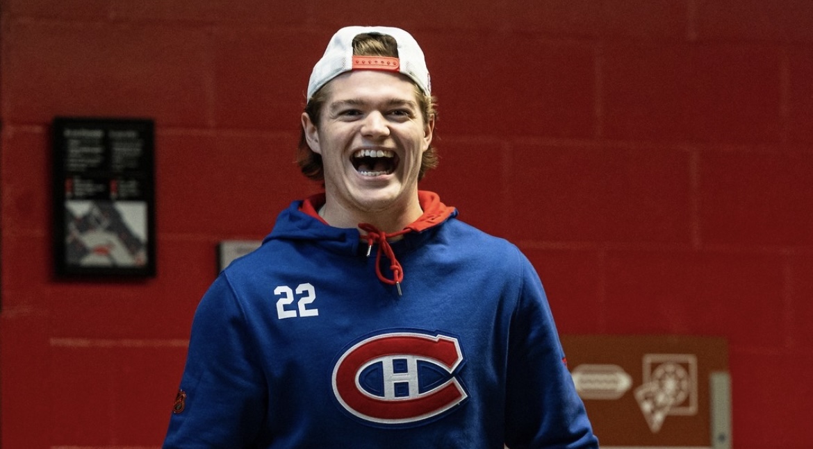 Best sports personalities athletes Montreal of mtl Cole Caufield Habs learning French