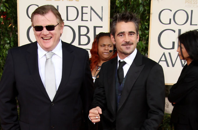 Brendan Gleeson and Colin Farrell at the Golden Globes 2010