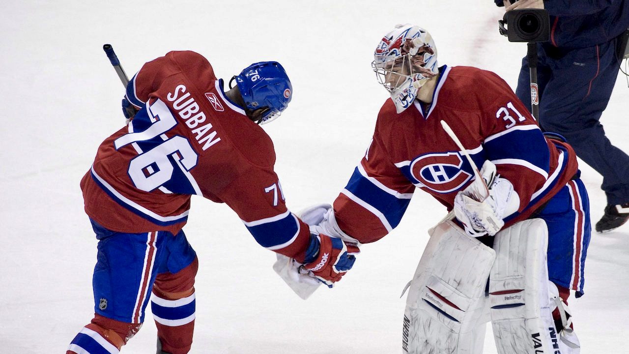 P.K. Subban & Carey Price brought back the Triple Low Five, banned by the Habs in 2013