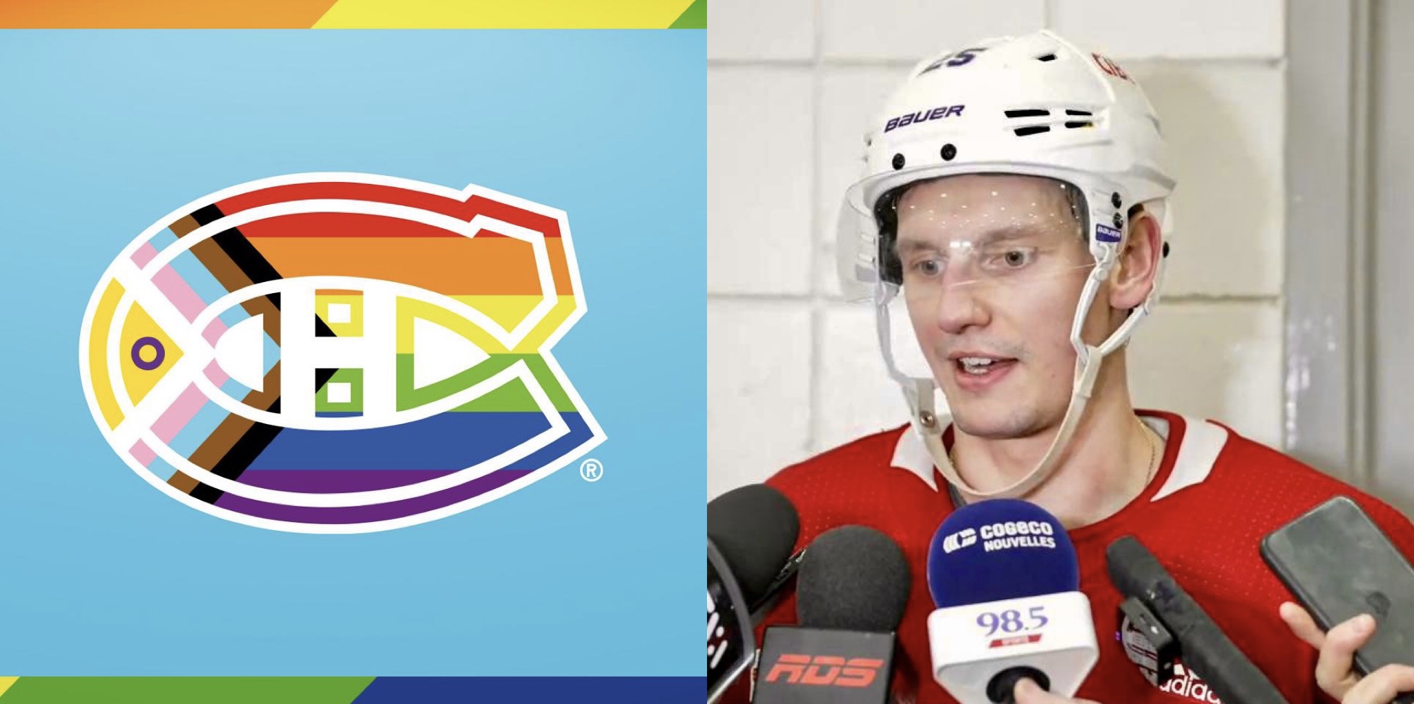 Of course, one of the Habs (from Russia) chose not to wear the Pride jersey
