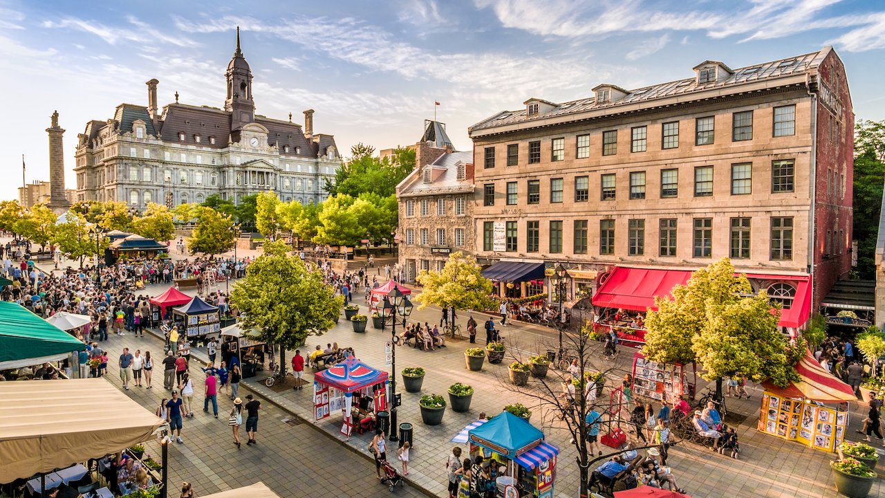Old Port of Montreal pedestrianized