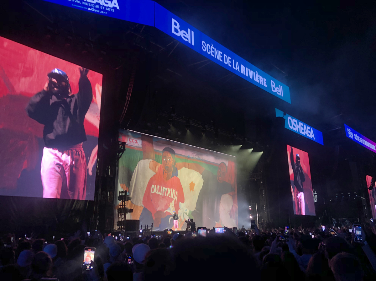 Kendrick Lamar crowd, Osheaga 2023