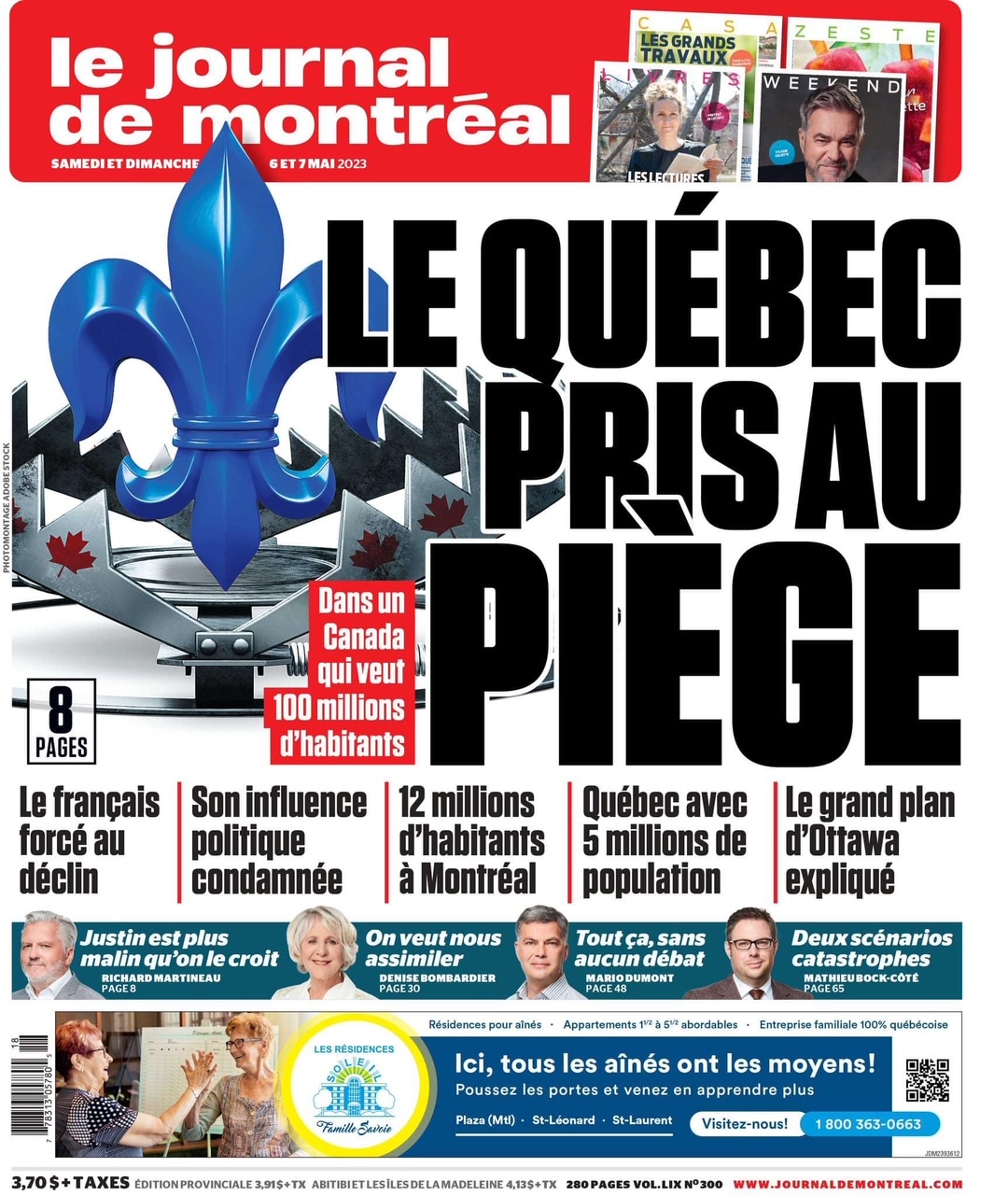 Journal de Montréal Montreal hate crime immigration