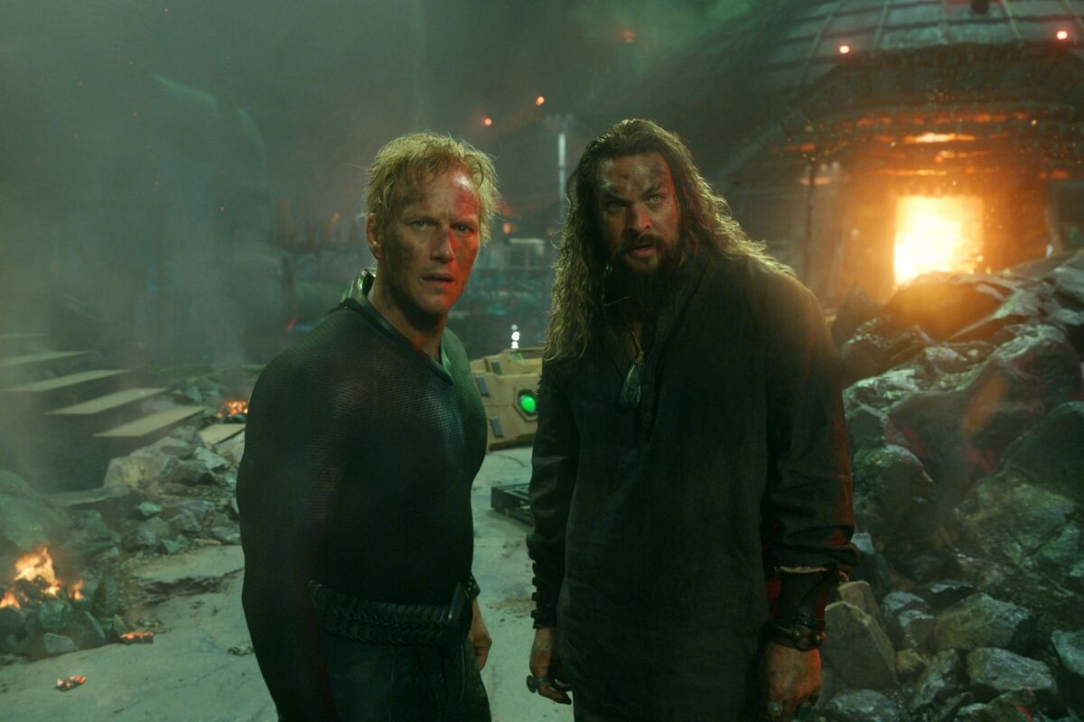 Patrick Wilson and Jason Momoa in Aquaman and the Lost Kingdom