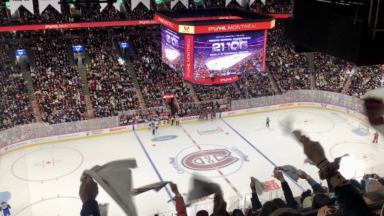 PWHL Montreal attendance record Bell centre