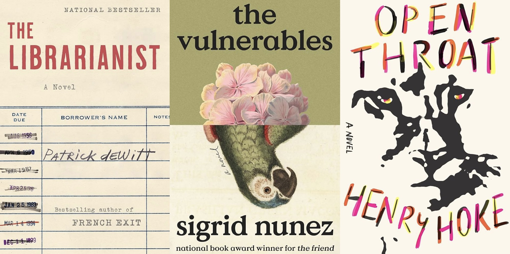 3 books to read this month: The Vulnerables, The Librarianist, Open Throat